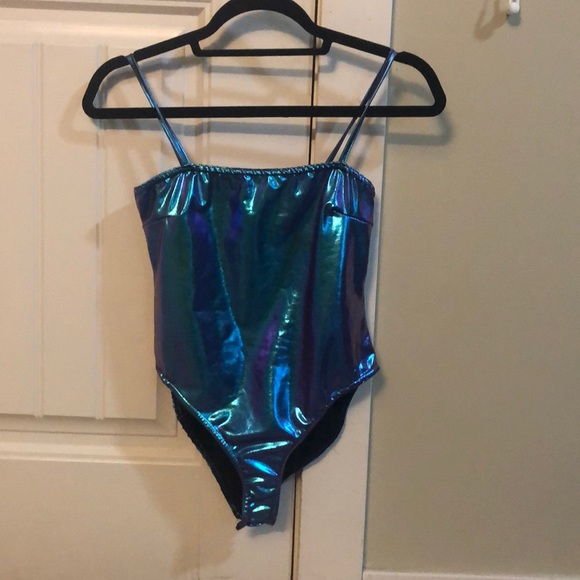 Nasty Gal Other - Metallic body suit